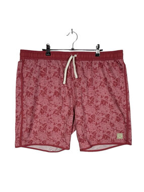 Travis Mathew Mens Red Lightweight Hybrid Swim Board Shorts Men’s Size XXL